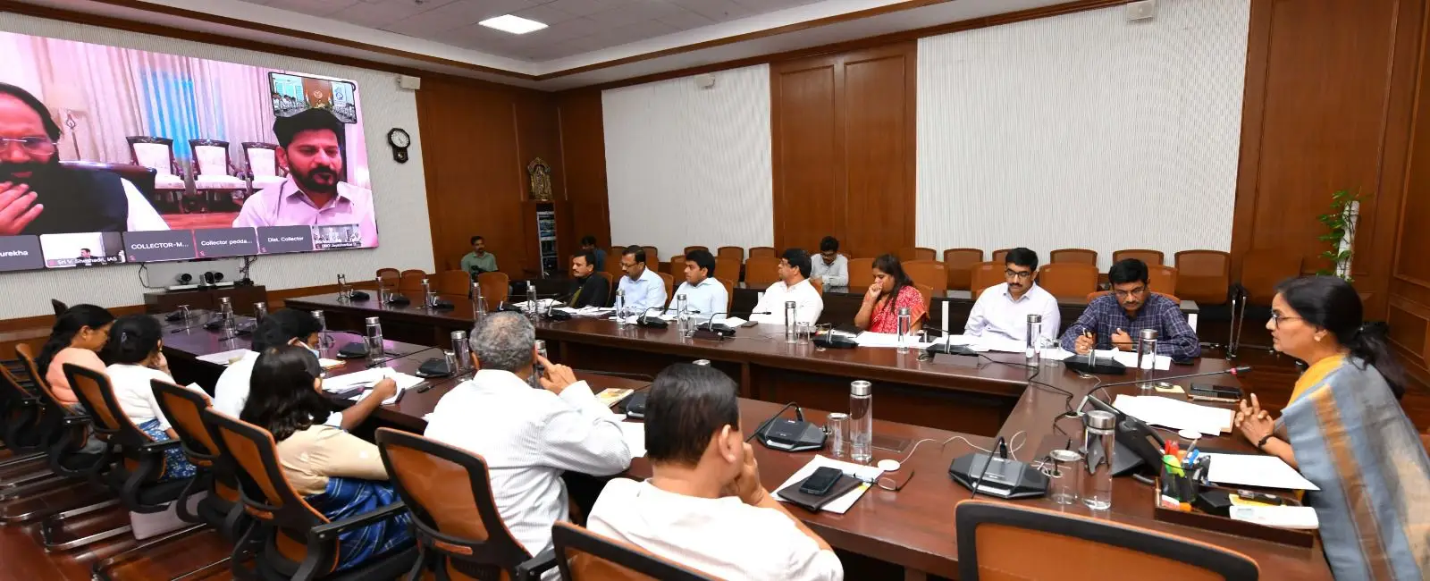 Revanth Reddy Orders to collectors grain purch