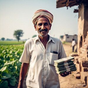 Farmer with Money