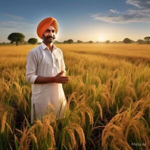 Rice crop India(Meta AI)