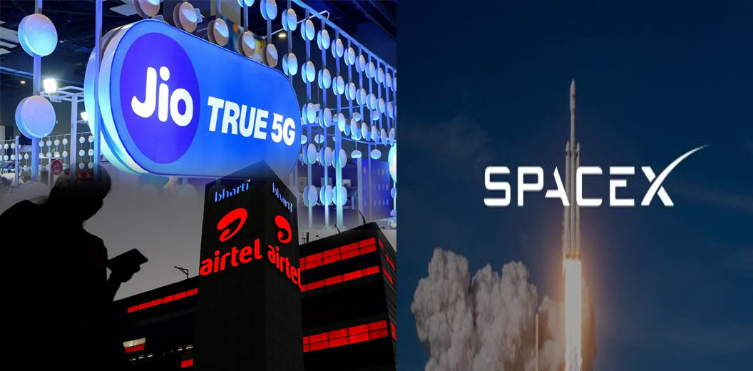 Airtel And Jio Deal With SpaceX for internet
