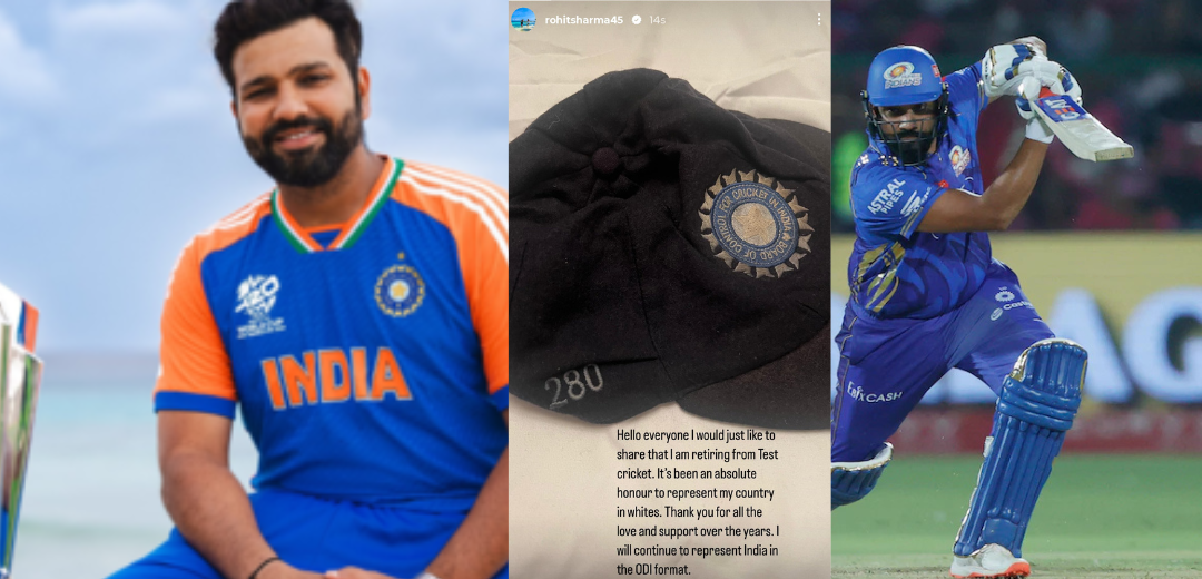 Rohith sharma Said Good Bye to Test Cricket