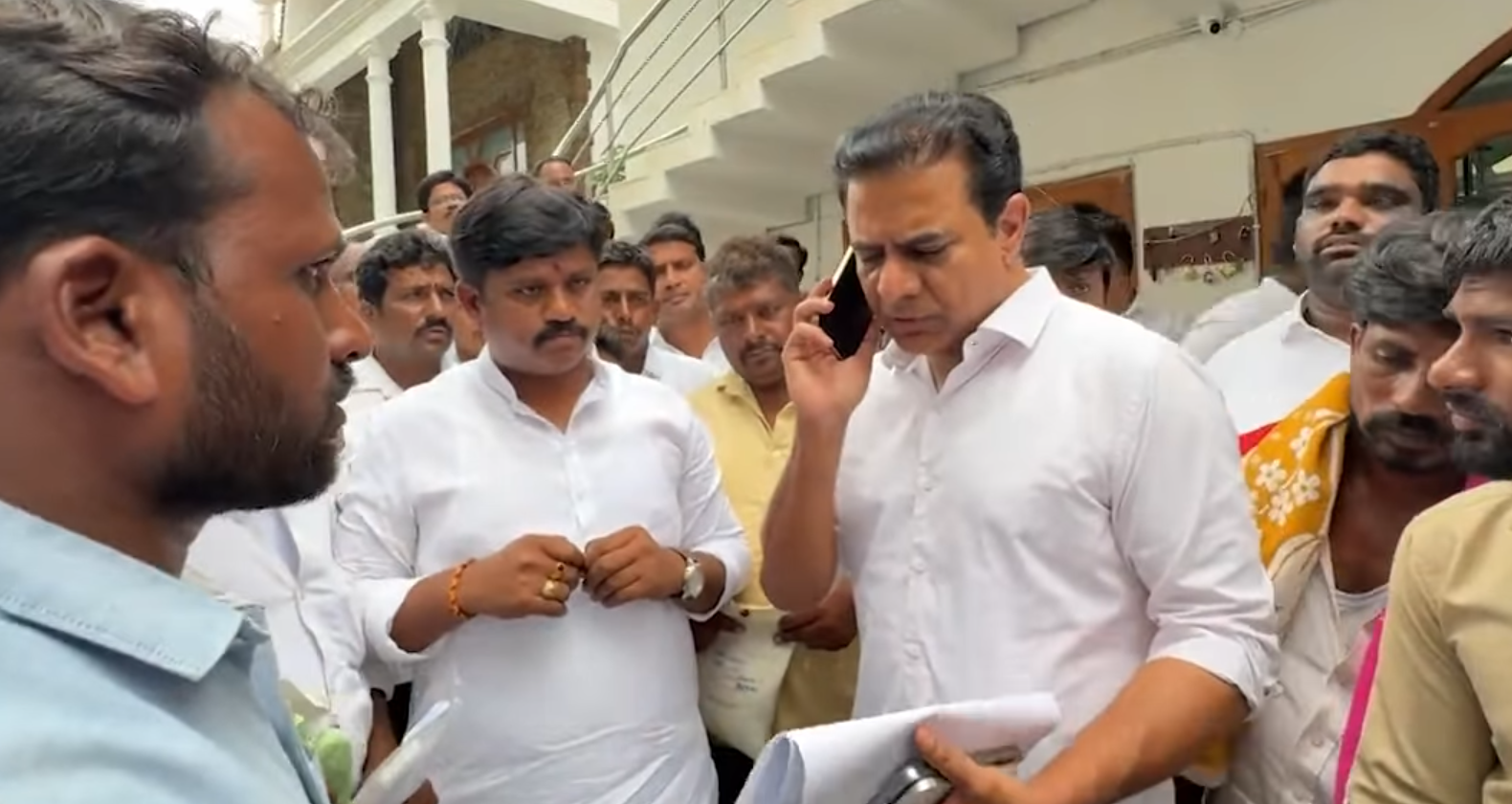 KTR Talk with Cotton Farmers throghu the phone