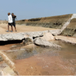 Karimnagar check dam demolished on Mainar