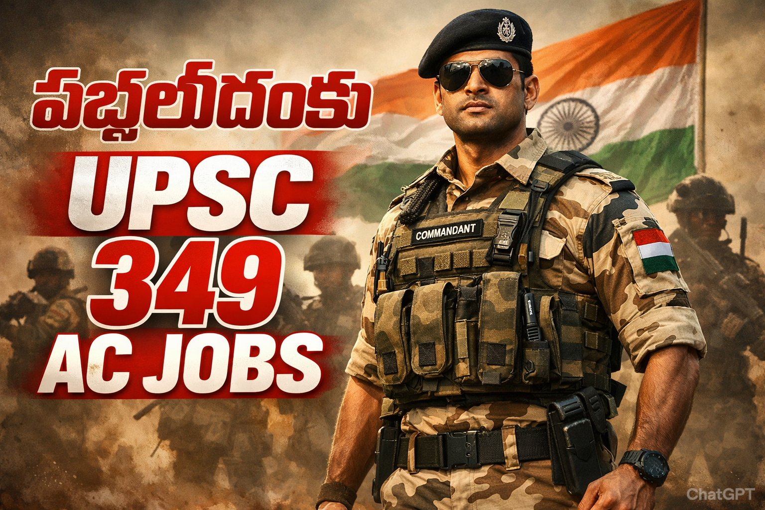 UPSC 349 Assistant Commandant (AC) Jobs
