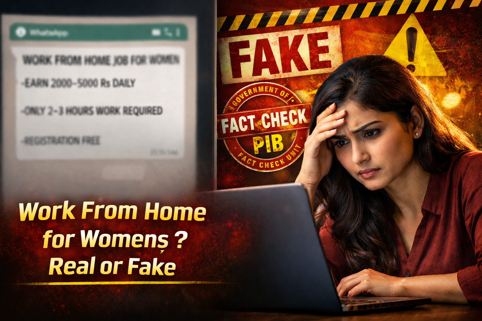 కేంద్రం మహిళలకు ఉచితంగా 'వర్క్ ఫ్రమ్ హోమ్'