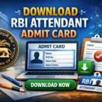 RBI Office Attendant Admit Card 2026