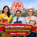 UoH Teaching Faculty Recruitment 2026