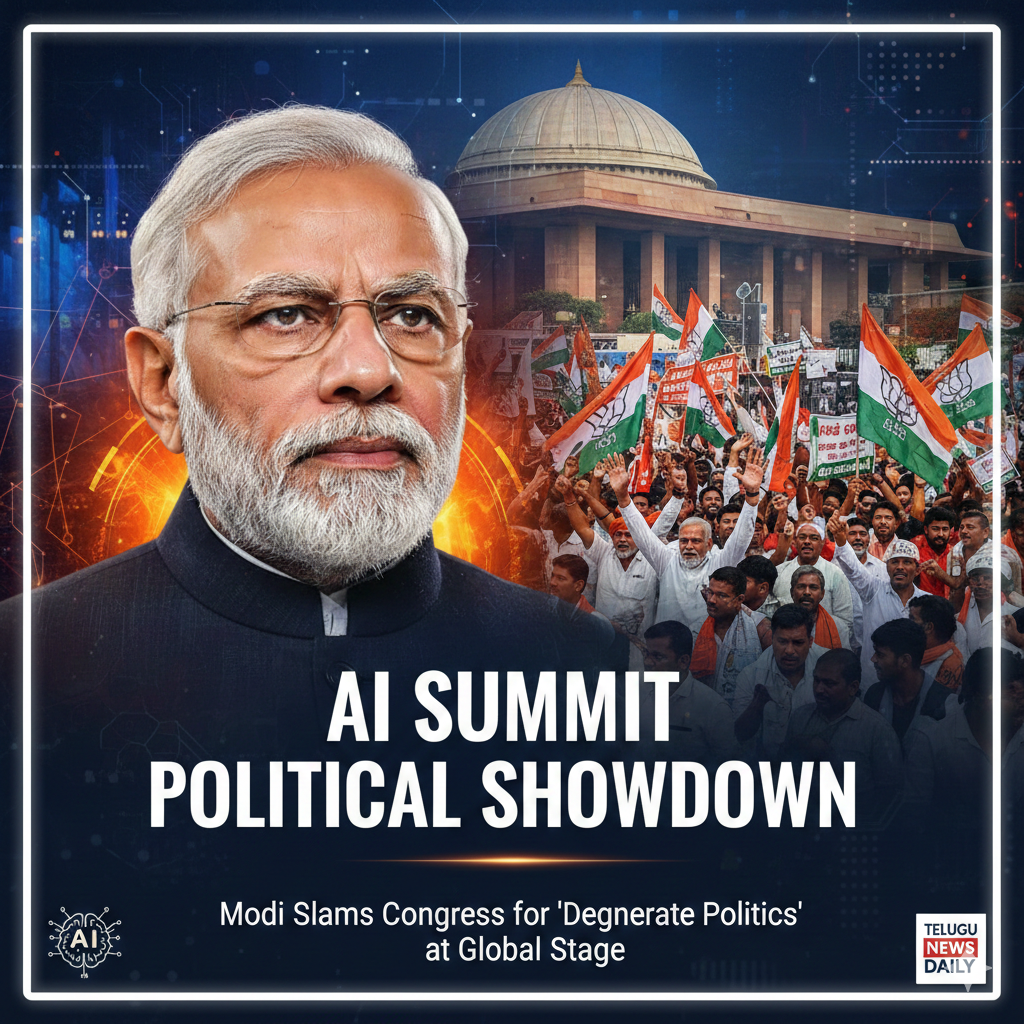 pm modi slams congress over protest ai impact