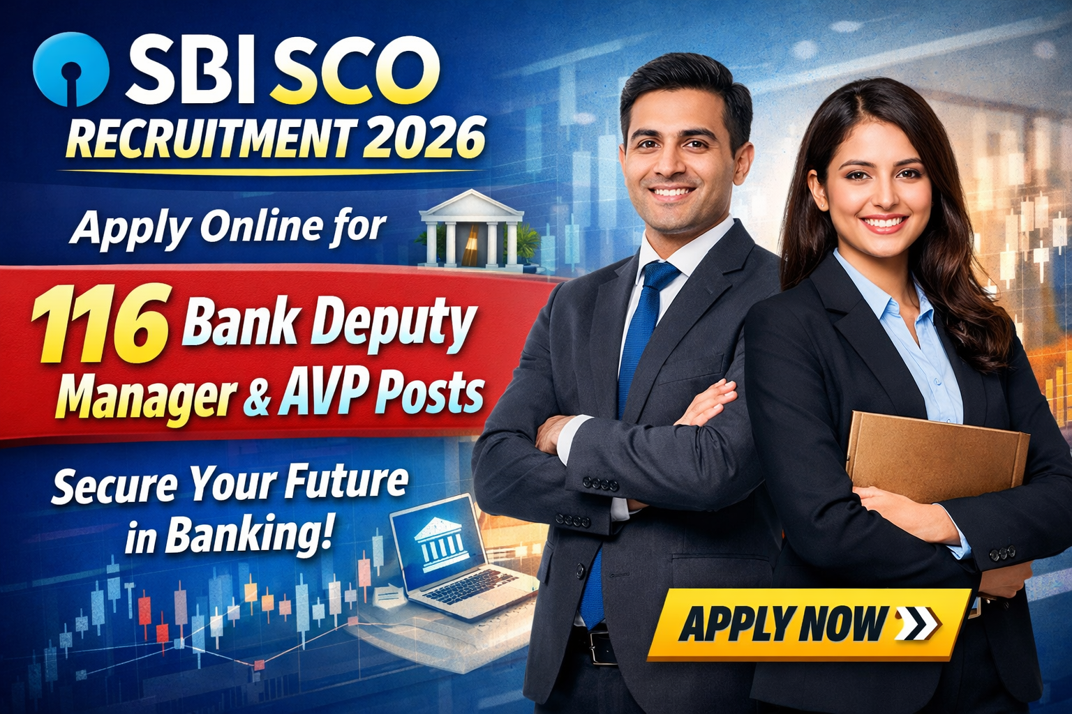 SBI SCO Recruitment - Apply Online for 116 Bank AVP and Deputy Manager Posts