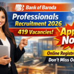 Bank of Baroda Professionals Recruitment 2026