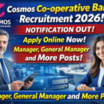 Cosmos Co-operative Bank Recruitment 2026