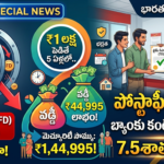 post-office-time-deposit-vs-bank-fd-interest-rates-telugu