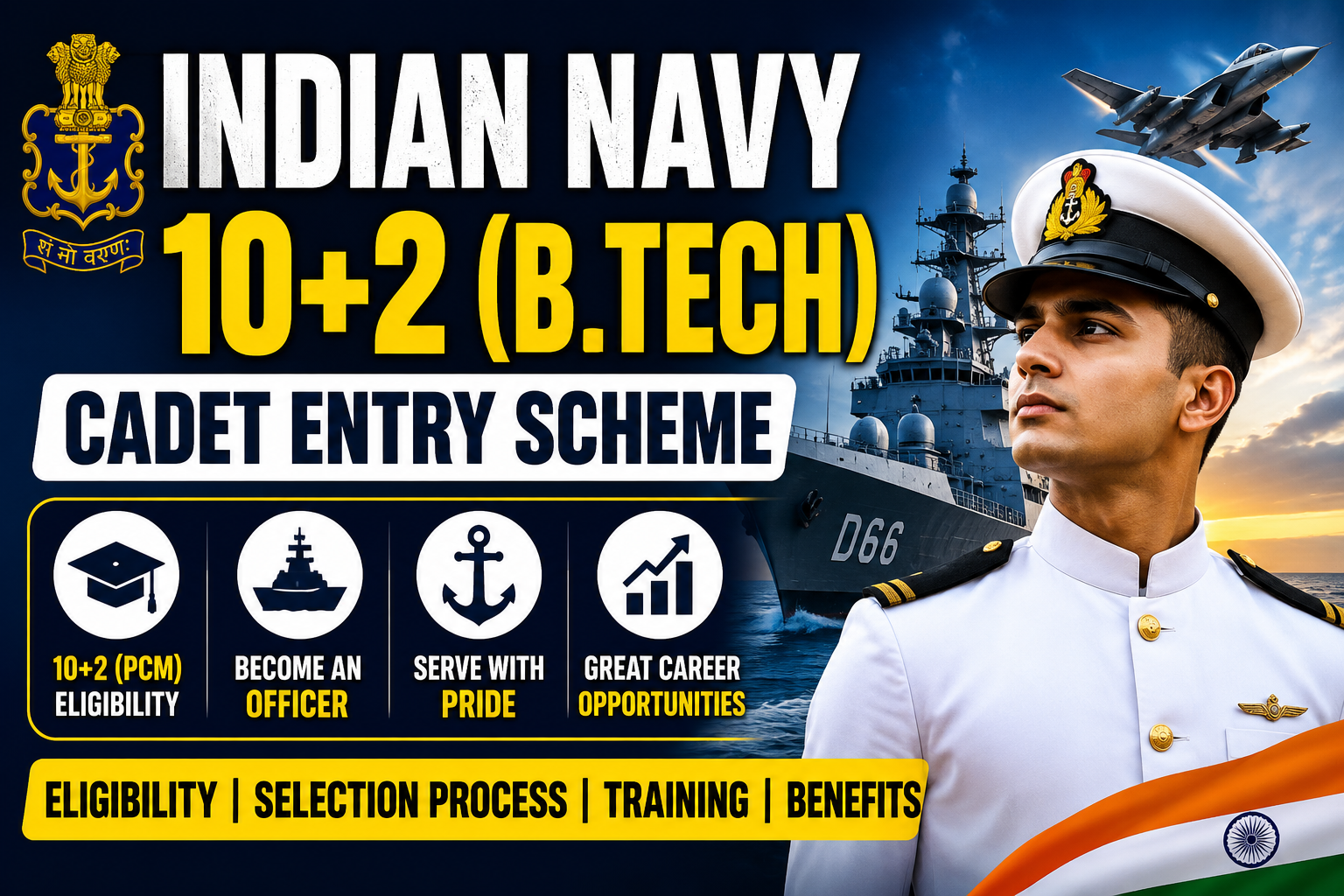 Indian Navy 10+2 B.Tech Cadet Entry Scheme