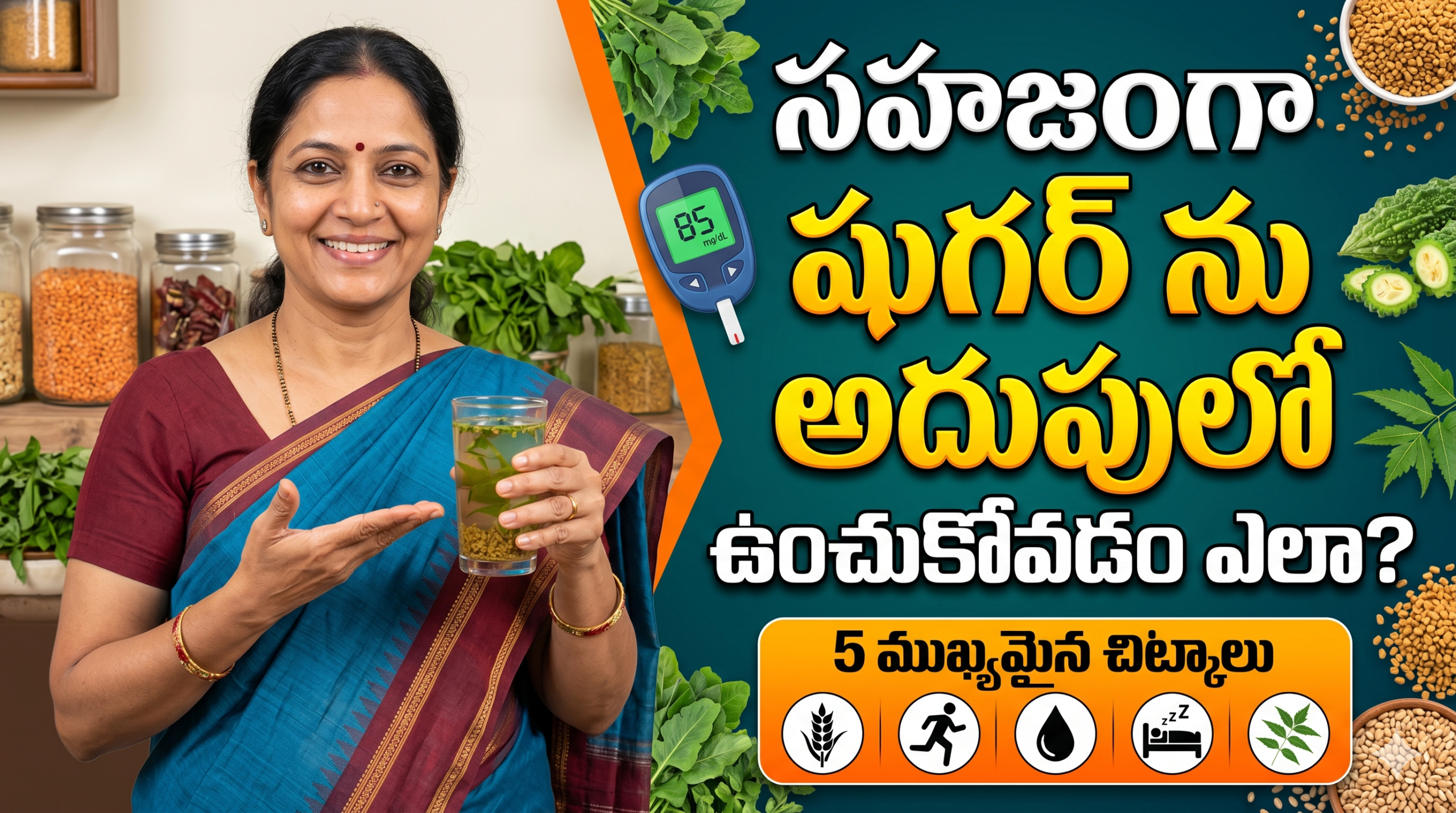 how-to-control-sugar-level-naturally-in-telugu
