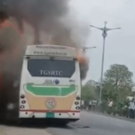Fire accident From Karimnagar Electric Bus