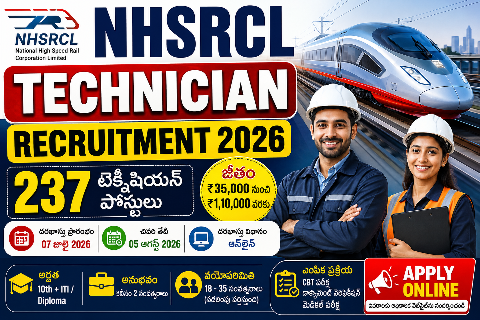 NHSRCL Technician Recruitment 2026